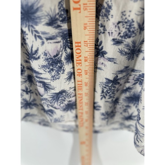 Abercrombie Fitch Dress Womens SP Linen Blend Smocked Sundress Cottagecore Q1008 - Picture 6 of 11